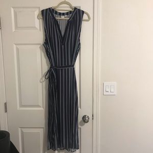 Gap Navy Stripe Midi Dress | Size XXL